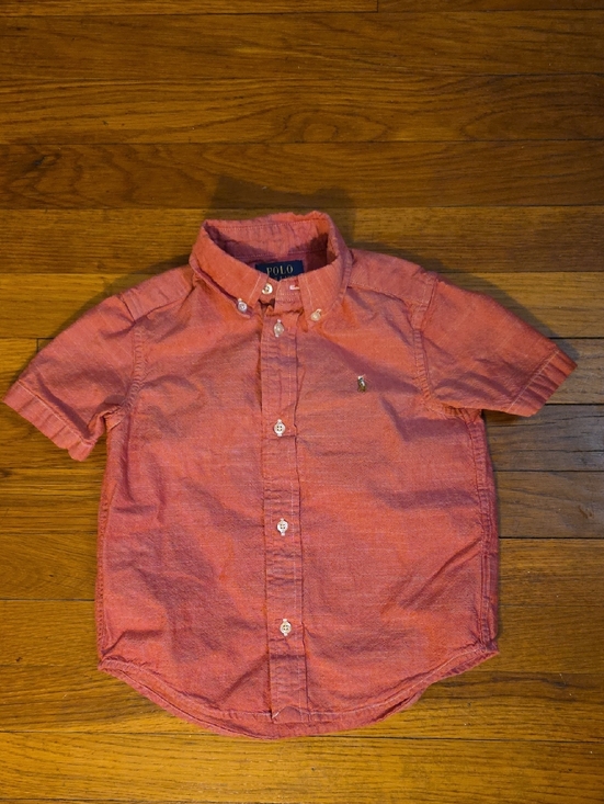 Polo Ralph Lauren Other - Polo by Ralph Lauren Coral Short-Sleeve Button-Down Shirt for Kids